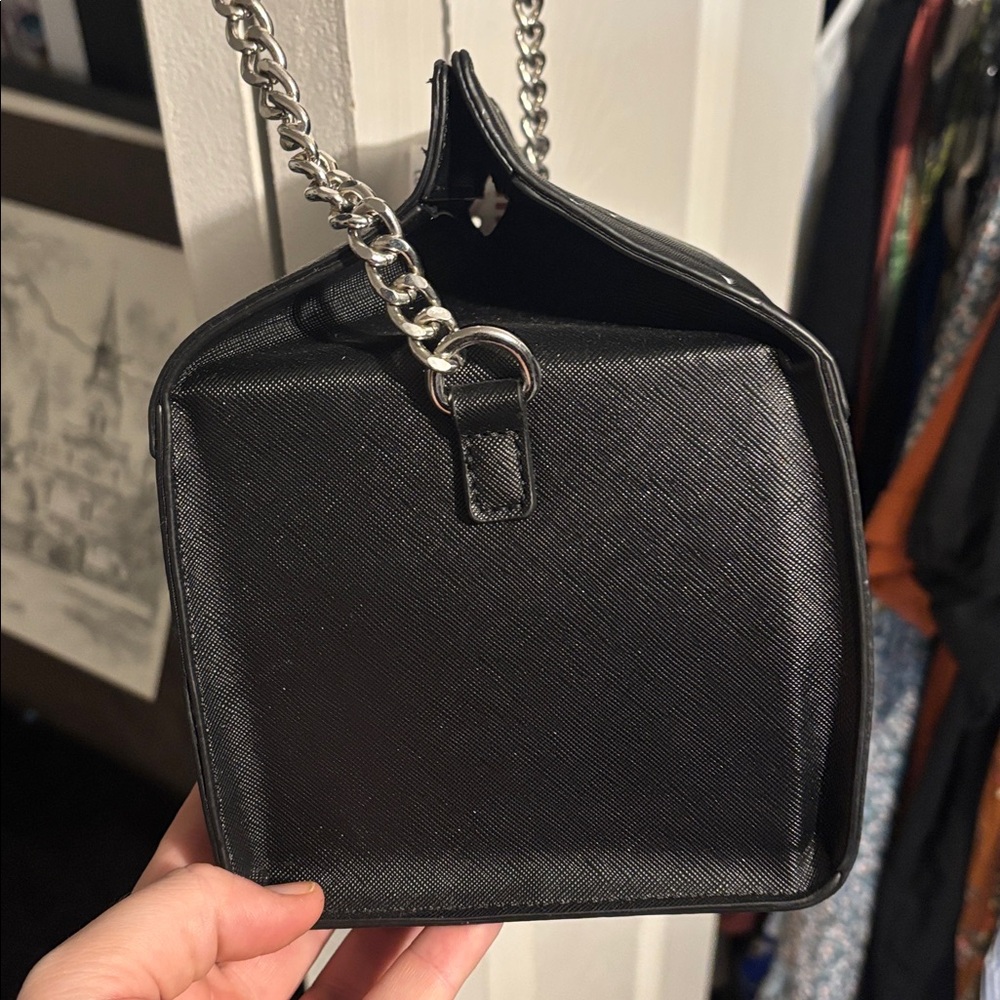 Haunted House Themed Black Crossbody Bag - Picture 2 of 3
